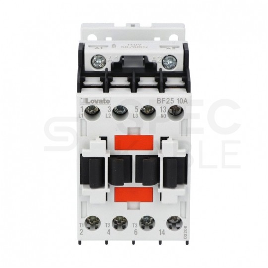 Stycznik mocy przekaźnik 25A 12,5kW przy 400VAC cewka 230V (3NO + 1NO pomocniczy) 3-modułowy LOVATO