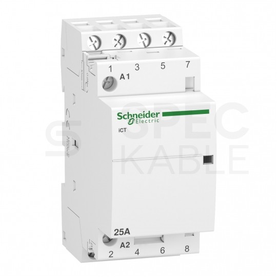 Stycznik modułowy cewka 25A 4-biegunowy 4P 4NO 50Hz (220V-240V AC) ACTI9 Schneider