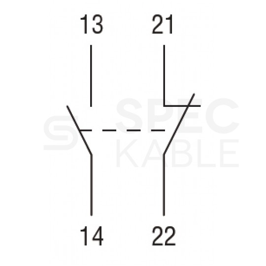 Styk pomocniczy zestyk 1NO + 1NC (0,75A 230V) do wyłączników silnikowych serii SM1P LOVATO SM1X1111
