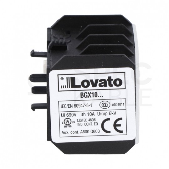 Styk pomocniczy zestyk 1NO + 1NC (3A 230V) do styczników mocy MINI serii 11BG LOVATO 11BGX1011