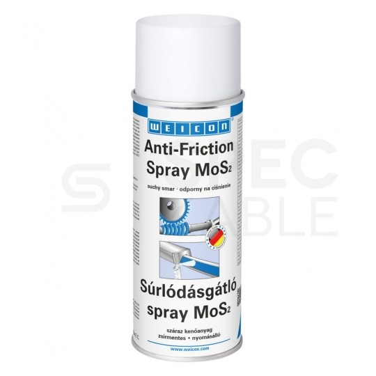 Suchy smar wysokotemperaturowy -200 °C do +450 °C w sprayu 400ml WEICON