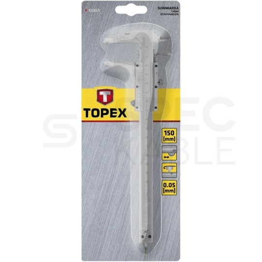 Suwmiarka analogowa 150mm 0,05mm tradycyjna TOPEX