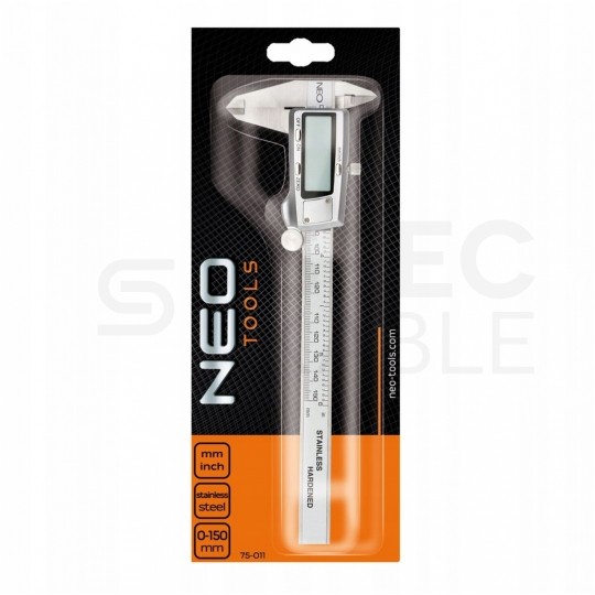 Suwmiarka cyfrowa 150mm 0,02mm elektroniczna z wyświetlaczem LCD NEO 75-011