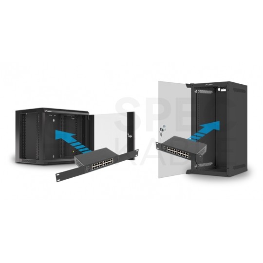 Switch 10" 19" RACK 16x port RJ45 (1000BASE-T + 100BASE-TX) przełącznik niezarządzalny LANBERG RSGE-16