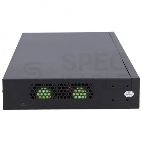 Switch 19" RACK 24x port RJ45 (Gigabit Ethernet 1000Mb/s) + 4x port SFP+ (Uplink 10Gb/s) przełącznik zarządzalny Extralink Hypnos