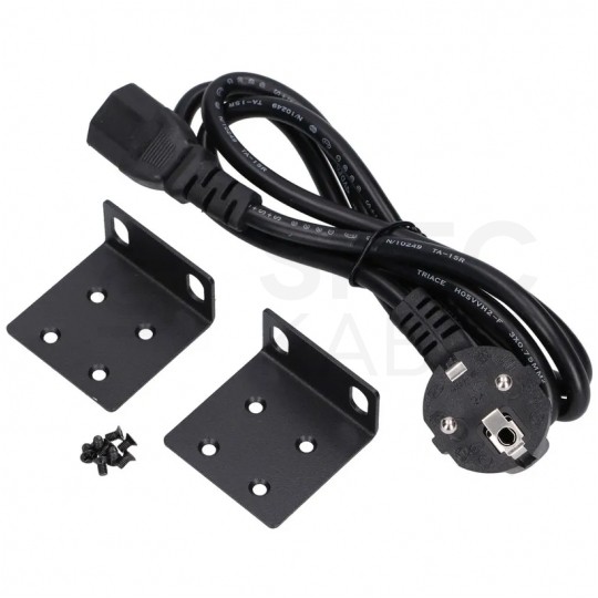 Switch 19" RACK 24x port RJ45 (Gigabit Ethernet 1000Mb/s) + 4x port SFP+ (Uplink 10Gb/s) przełącznik zarządzalny Extralink Hypnos