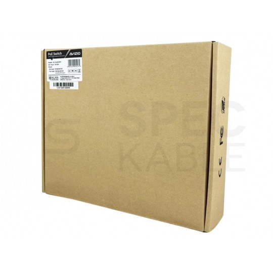 Switch PoE Desktop 10x port RJ45 (Gigabit Ethernet 1000Mb/s, w tym 8x PoE+ i 2x SFP Uplink) przełącznik niezarządzalny AVIZIO