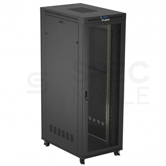 Szafa 19" stojąca 47U 800x1200mm czarna LCD LANBERG FLAT PACK