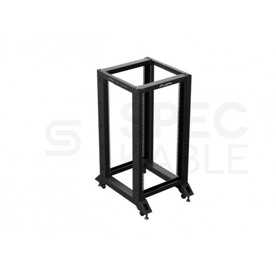 Szafa stojąca OPEN RACK 19" 22U 600x800mm do serwerów i magazynów energii otwarta czarna LANBERG