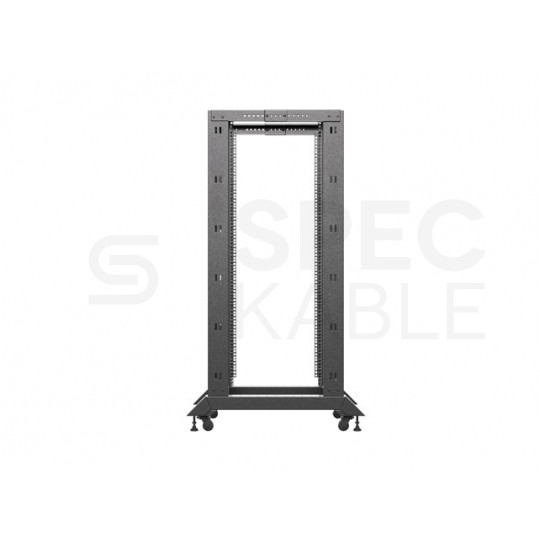 Szafa stojąca OPEN RACK 19" 27U 600x800mm do serwerów i magazynów energii otwarta czarna LANBERG
