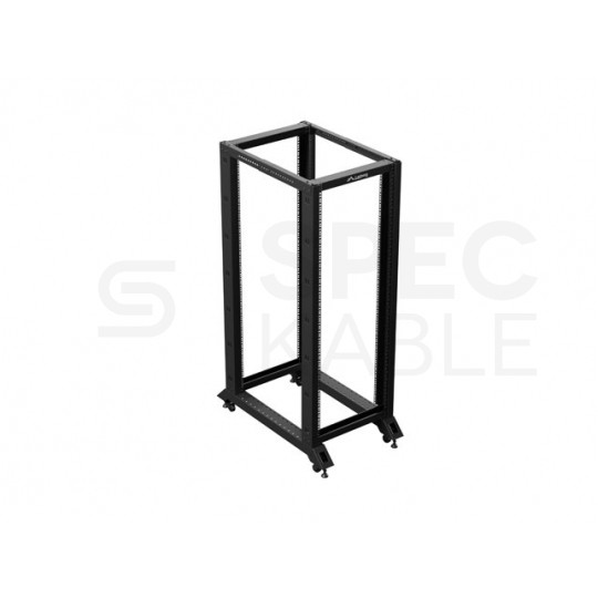 Szafa stojąca OPEN RACK 19" 32U 600x1000mm do serwerów i magazynów energii otwarta czarna LANBERG