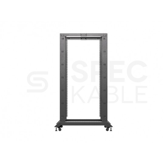 Szafa stojąca OPEN RACK 19" 32U 600x1000mm do serwerów i magazynów energii otwarta czarna LANBERG