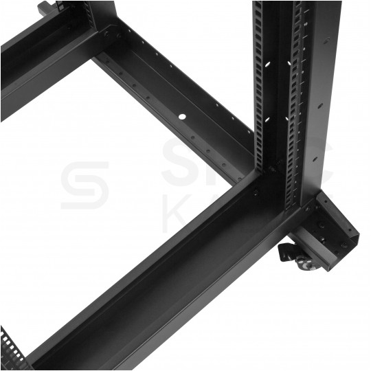 Szafa stojąca OPEN RACK 19" 32U 600x1000mm Stojak do serwerów i magazynów energii Otwarta Czarna NEKU