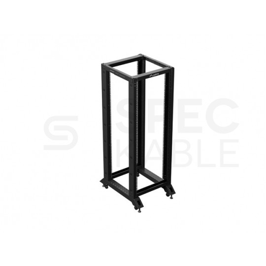 Szafa stojąca OPEN RACK 19" 32U 600x800mm do serwerów i magazynów energii otwarta czarna LANBERG