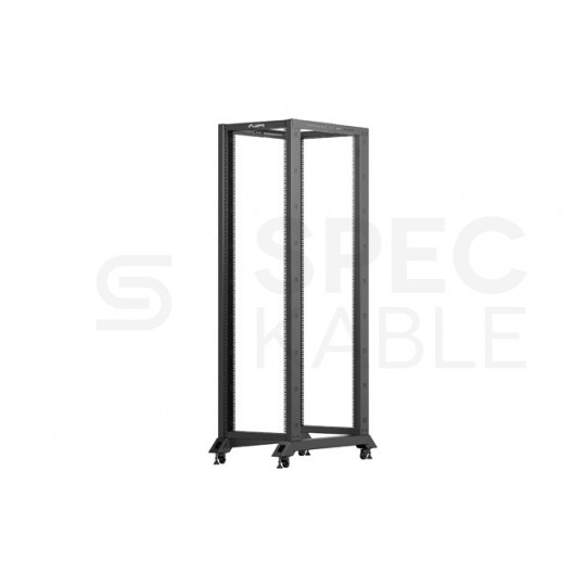 Szafa stojąca OPEN RACK 19" 42U 600x1000mm do serwerów i magazynów energii otwarta czarna LANBERG
