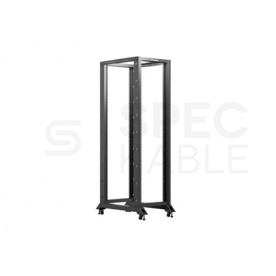 Szafa stojąca OPEN RACK 19" 42U 600x1000mm do serwerów i magazynów energii otwarta czarna LANBERG