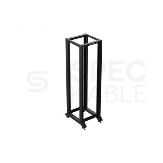 Szafa stojąca OPEN RACK 19" 42U 600x800mm do serwerów i magazynów energii otwarta czarna LANBERG
