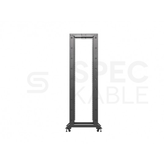 Szafa stojąca OPEN RACK 19" 42U 600x800mm do serwerów i magazynów energii otwarta czarna LANBERG
