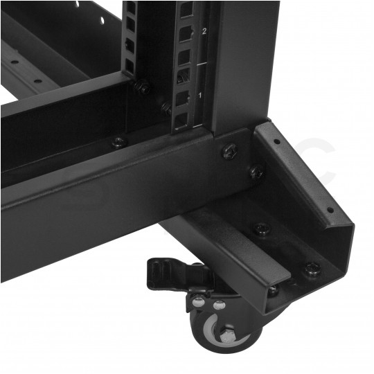 Szafa stojąca OPEN RACK 19" 42U 600x800mm Stojak do serwerów i magazynów energii Otwarta Czarna NEKU