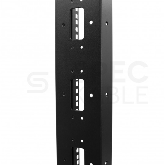 Szafa stojąca OPEN RACK 19" 42U 600x800mm Stojak do serwerów i magazynów energii Otwarta Czarna NEKU