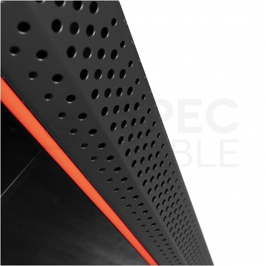 Szafa stojąca RACK 19" 18U 600x800mm drzwi szklane czarna (złożona) NEKU FLR + wyposażenie