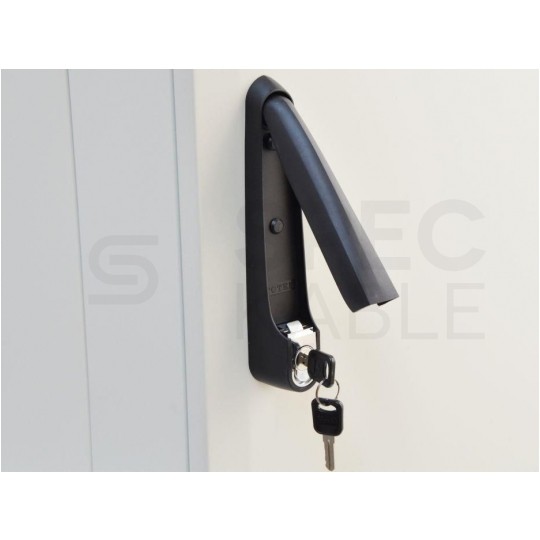 Szafa stojąca RACK 19" 22U 600x600mm drzwi szklane szara TOTEN G7