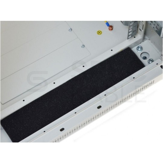 Szafa stojąca RACK 19" 22U 600x600mm drzwi szklane szara TOTEN G7