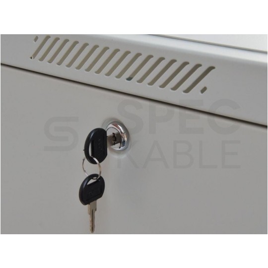 Szafa stojąca RACK 19" 22U 600x800mm drzwi szklane szara TOTEN G7