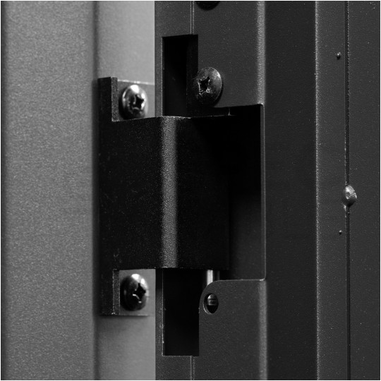 Szafa stojąca RACK 19" 42U 600x1000mm perforowana serwerowa czarna 1500kg NEKU + wyposażenie