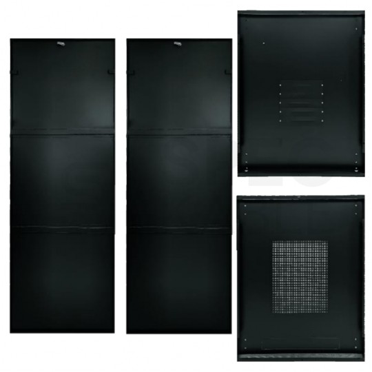 Szafa stojąca RACK 19" 42U 600x1000mm perforowana serwerowa czarna 800kg Q-LANTEC