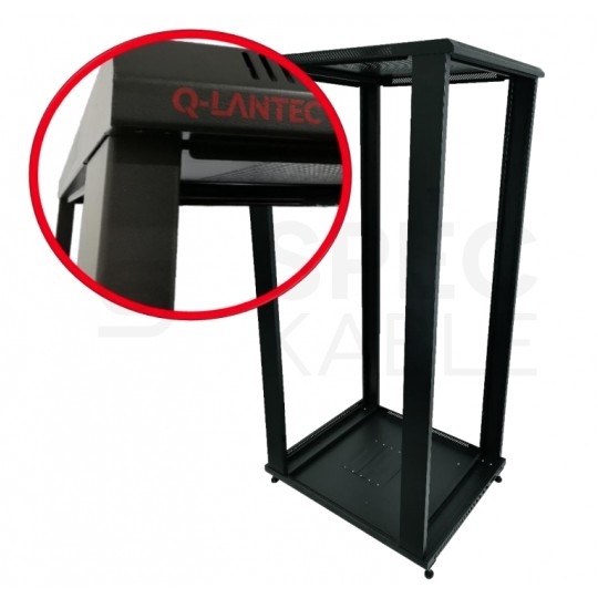 Szafa stojąca RACK 19" 42U 600x1000mm perforowana serwerowa czarna 800kg Q-LANTEC