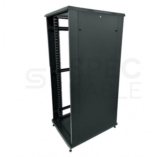 Szafa stojąca RACK 19" 42U 600x1000mm perforowana serwerowa czarna 800kg Q-LANTEC