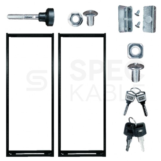 Szafa stojąca RACK 19" 42U 600x1000mm perforowana serwerowa czarna 800kg Q-LANTEC