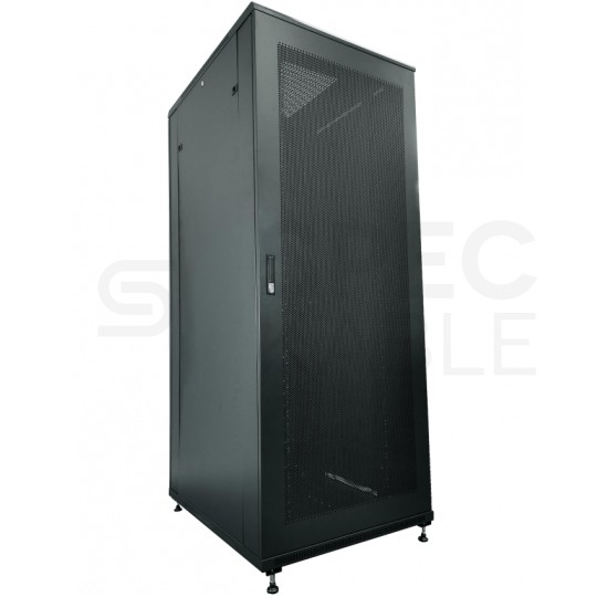 Szafa stojąca RACK 19" 42U 600x1000mm perforowana serwerowa czarna 800kg Q-LANTEC