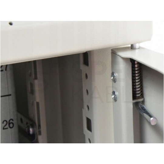 Szafa stojąca RACK 19" 42U 600x600mm drzwi szklane czarna TOTEN G7