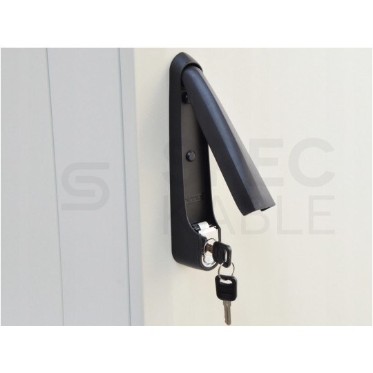 Szafa stojąca RACK 19" 42U 600x800mm drzwi szklane szara TOTEN G7