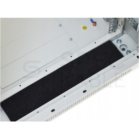 Szafa stojąca RACK 19" 42U 600x800mm drzwi szklane szara TOTEN G7