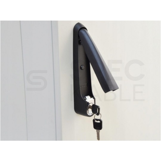 Szafa stojąca RACK 19" 42U 800x1000mm drzwi szklane czarna TOTEN G7