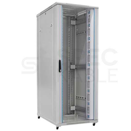 Szafa stojąca RACK 19" 42U 800x1000mm drzwi szklane szara TOTEN G7