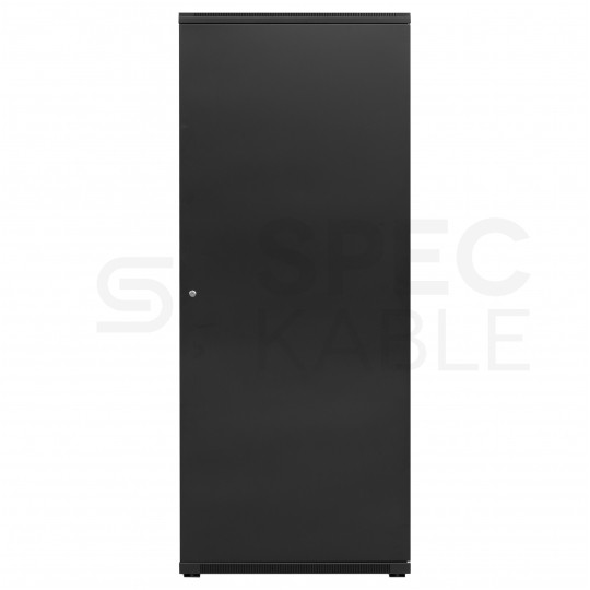 Szafa stojąca RACK 19" 42U 800x800mm drzwi szklane wyposażona czarna GT