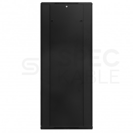 Szafa stojąca RACK 19" 42U 800x800mm drzwi szklane wyposażona czarna GT