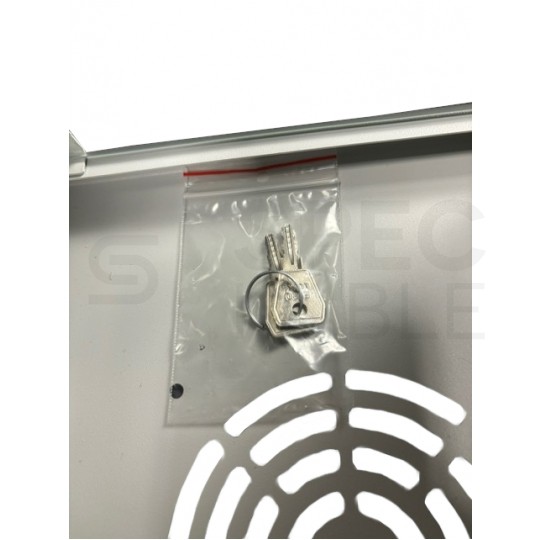 Szafa wisząca RACK 10" 4,5U 300mm drzwi szklane szara NETRACK S-Line