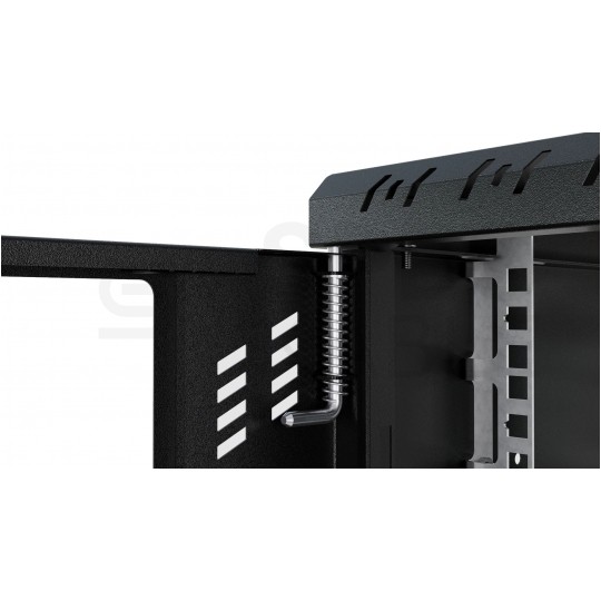 Szafa wisząca RACK 10" 4U 300mm drzwi szklane czarna