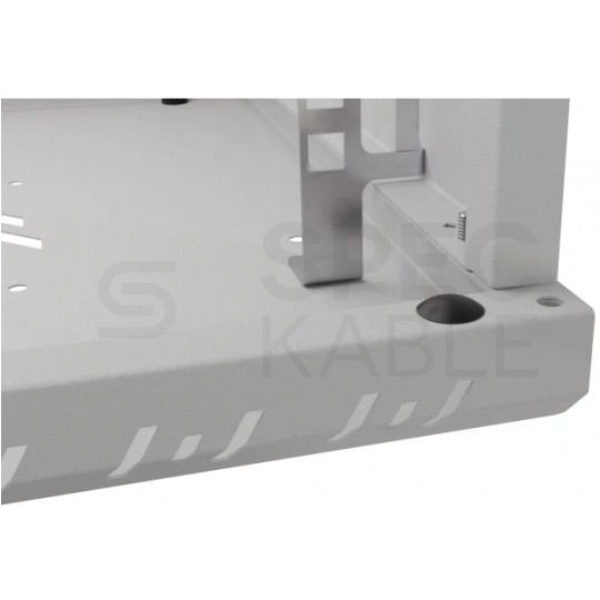 Szafa wisząca RACK 10" 6U 300mm drzwi metalowe szara