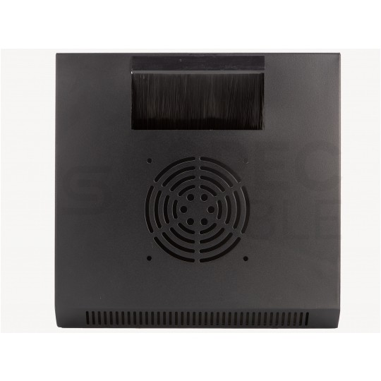 Szafa wisząca RACK 10" 9U 300mm drzwi szklane czarna NEKU TS