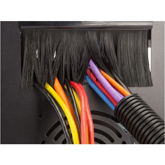 Szafa wisząca RACK 10" 9U 300mm drzwi szklane czarna NEKU TS