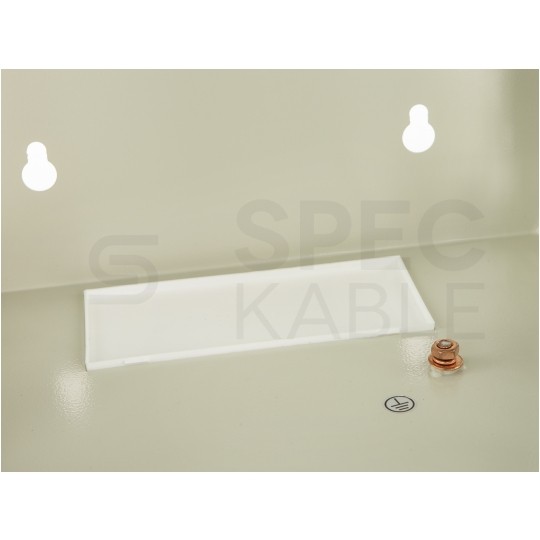 Szafa wisząca RACK 10" 9U 300mm drzwi szklane szara NEKU TS