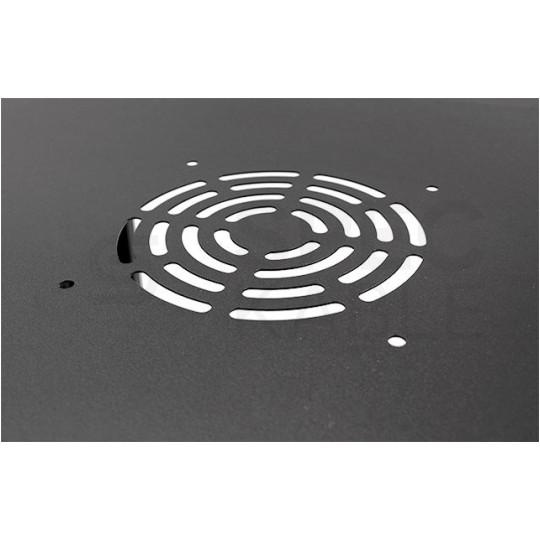 Szafa wisząca RACK 19" 12U 600mm drzwi szklane czarna BOX