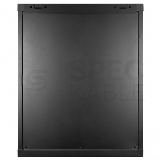 Szafa wisząca RACK 19" 15U 450mm drzwi szklane czarna GTS zdejmowane boki Seria AD