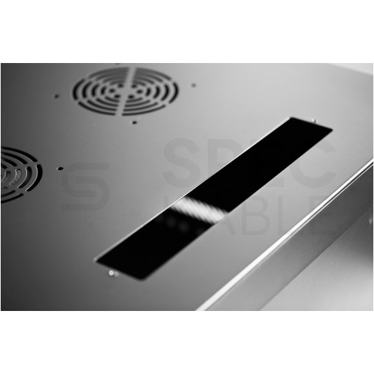 Szafa wisząca RACK 19" 15U 450mm drzwi szklane czarna GTS zdejmowane boki Seria AD